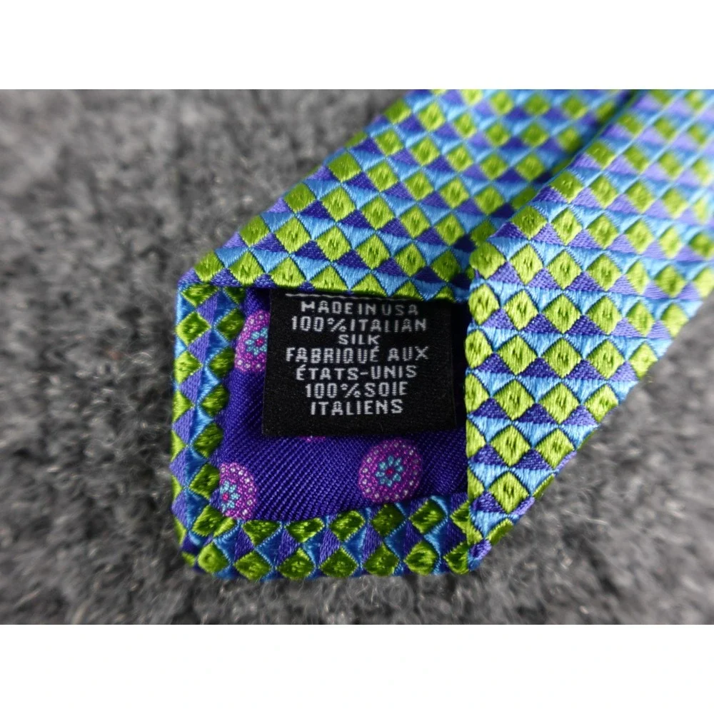 Ted Baker London Mens‎ Silk Geometric Pattern Necktie